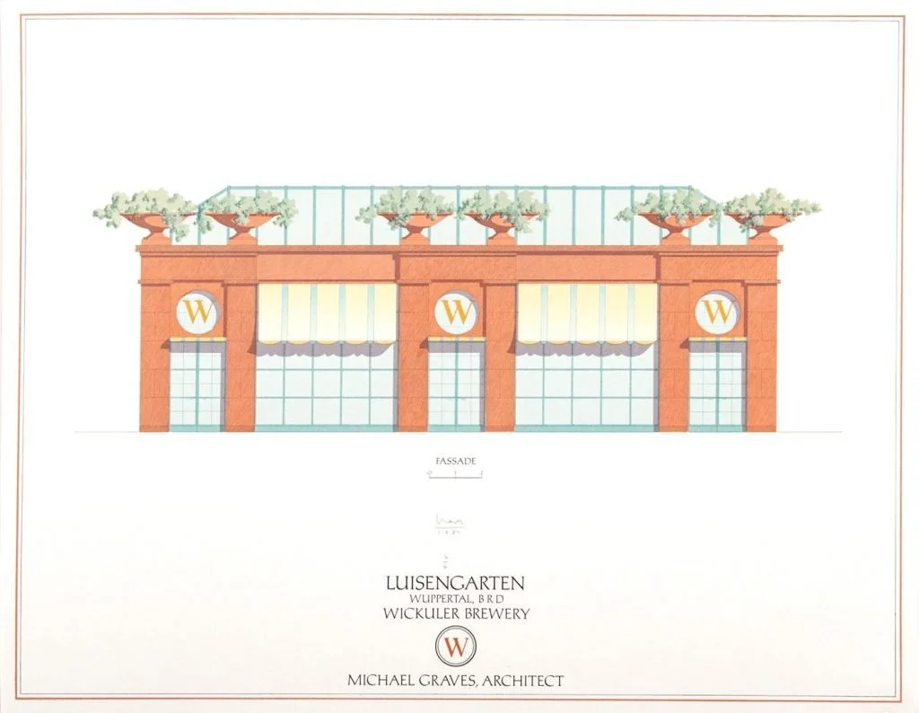 MICHAEL GRAVES | Luisengarten Project, North Facade 1987