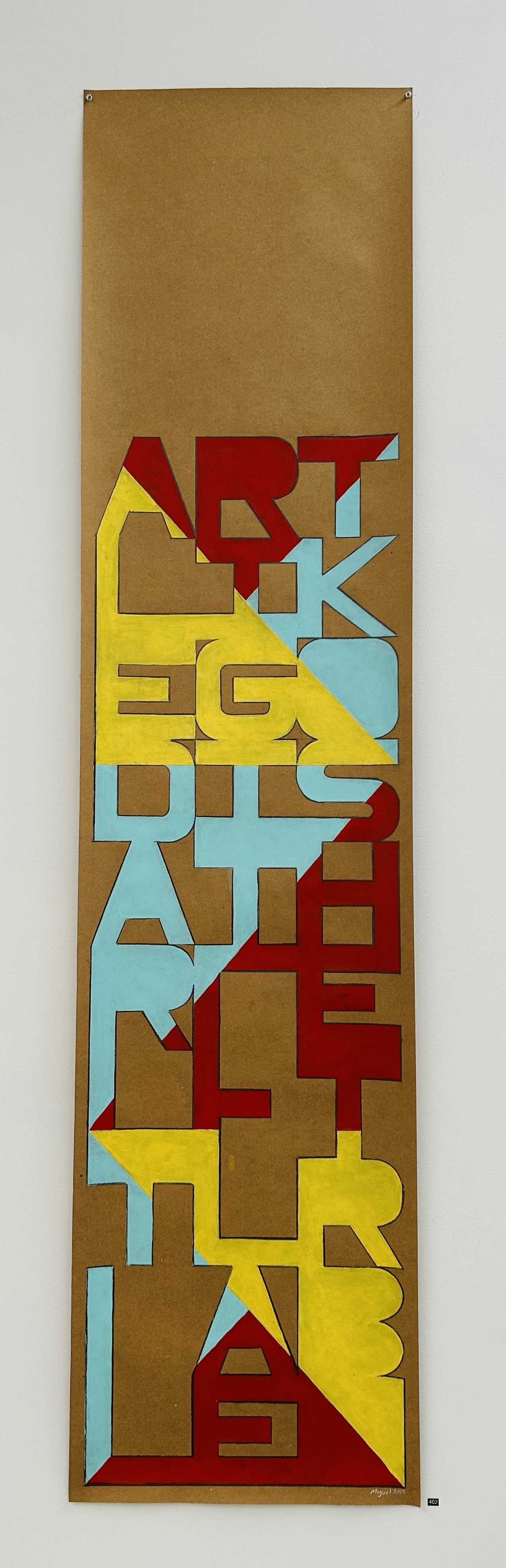 Miguel Olmo | Composition upon a lable