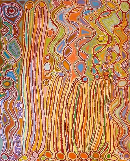 JUDY NAPANGARDI WATSON | Mina Mina Jukurrpa  (Mina Mina Dreaming)
