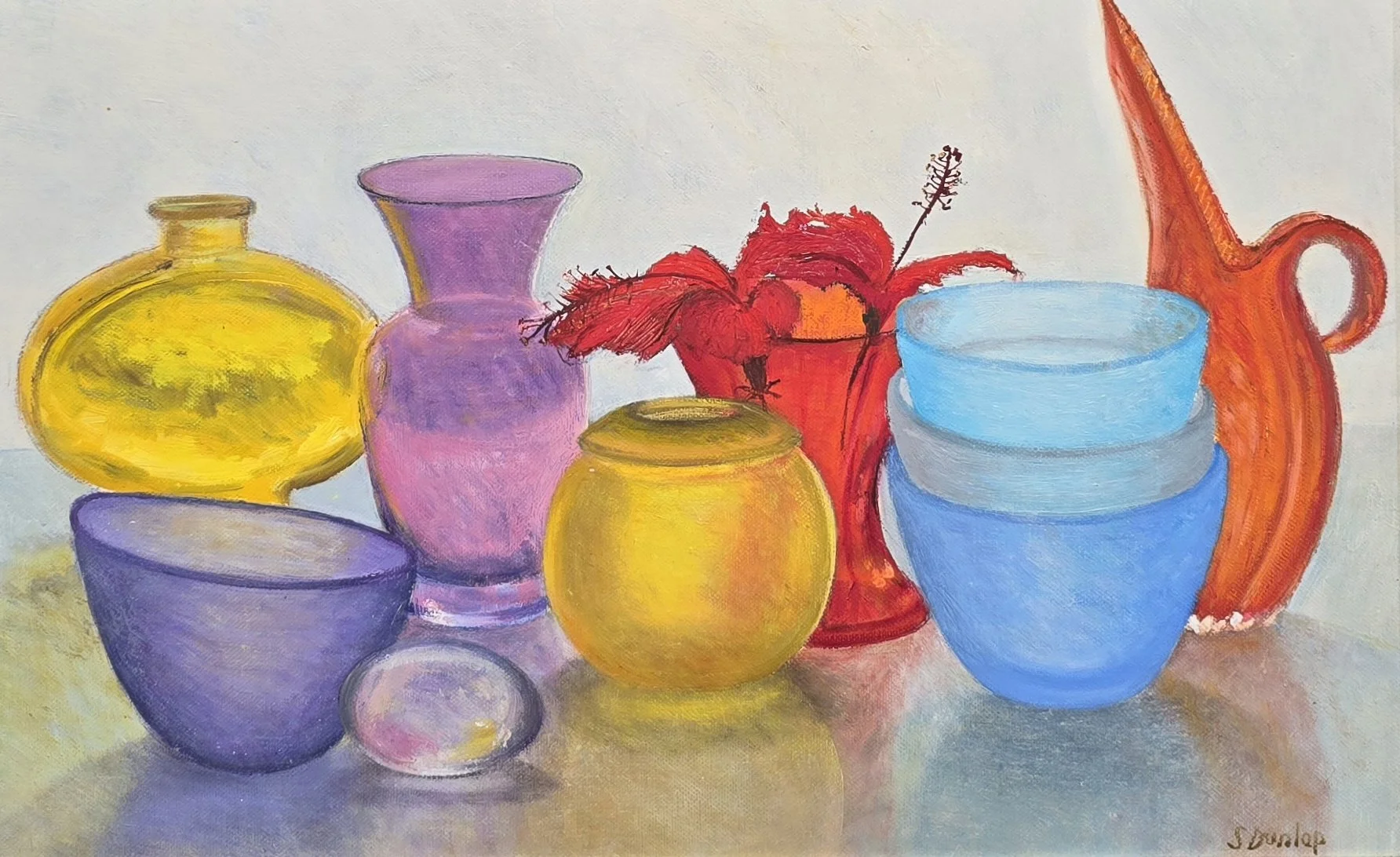 SOPHIE DUNLOP | Glassware with hibiscus