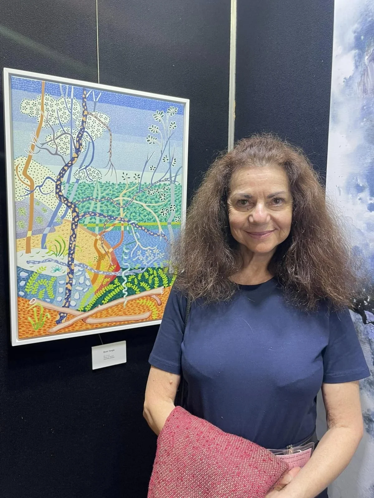 Art Atrium artist Jacqueline Balassa in the Power of Art exhibition at Parliament House, Canberra