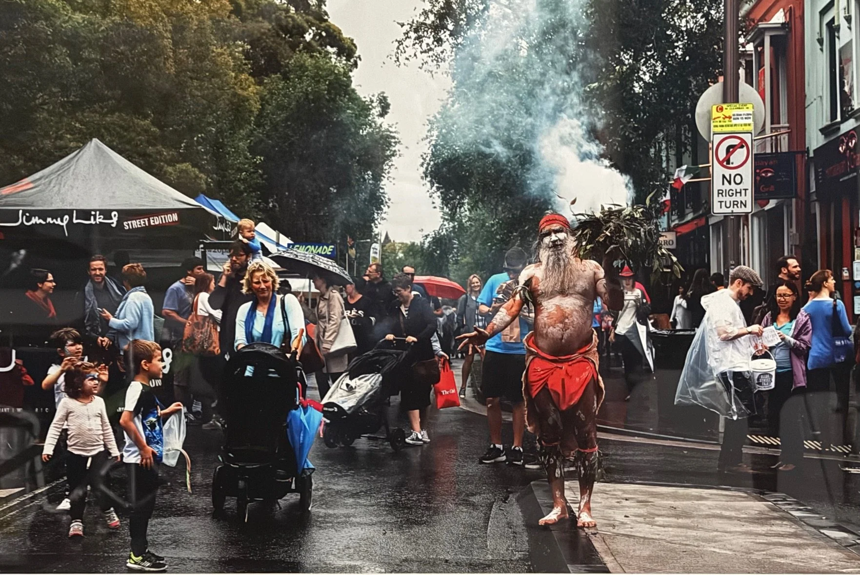 Barbara McGrady | Steve Williams smoking ceremony, Glebe Fair 2015