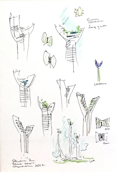 PHILIP COX | Studies for High Rise Building Top