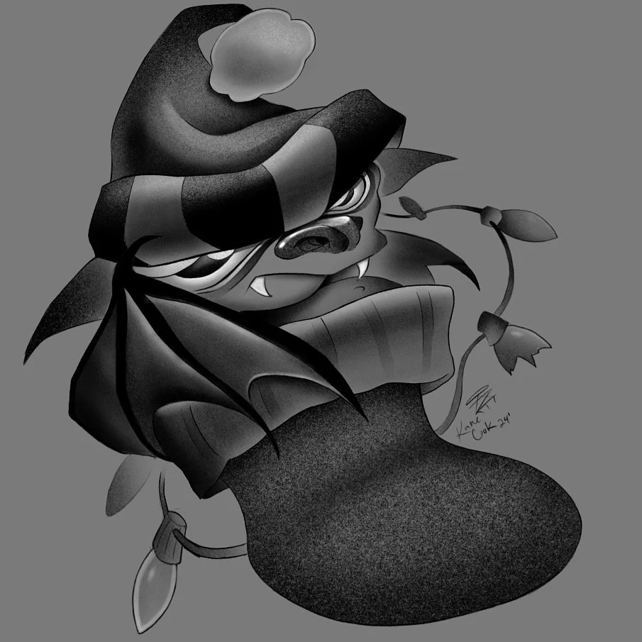 Bah humbug bat! 🦇 🎄 

Had some fun exploring with this one! Peep the song, it&rsquo;s a vibe haha.