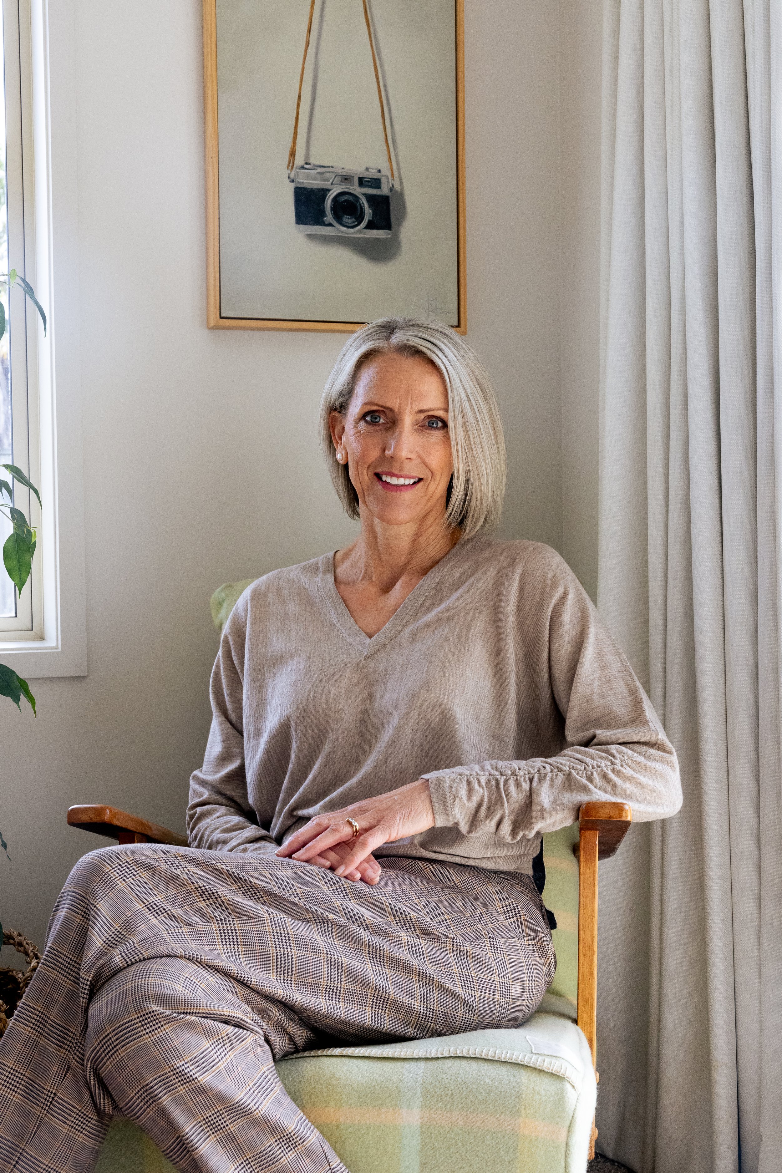 blonde female celebrant smiling relaxed young fun