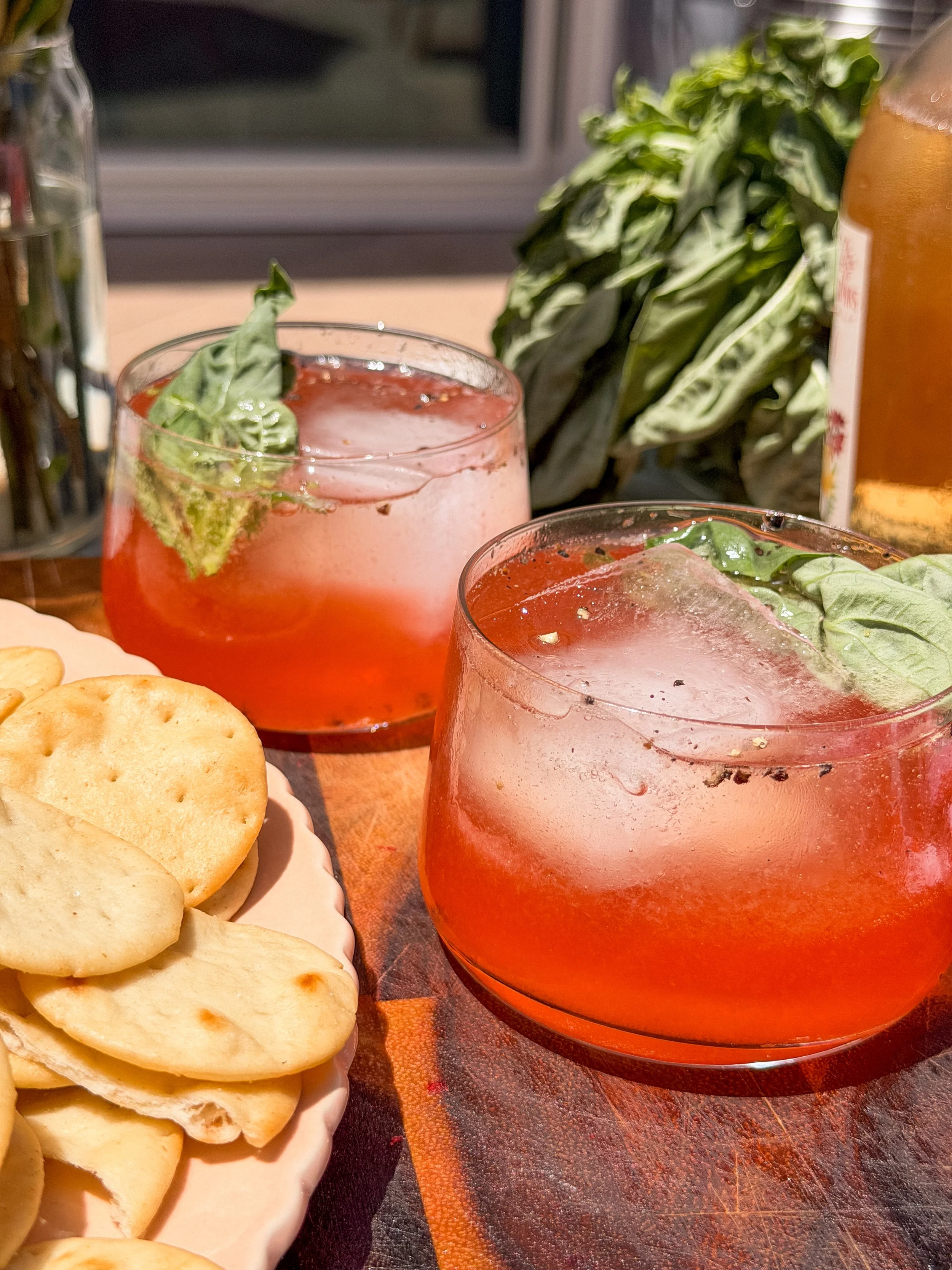The Strawberry Picking 75 Cocktail