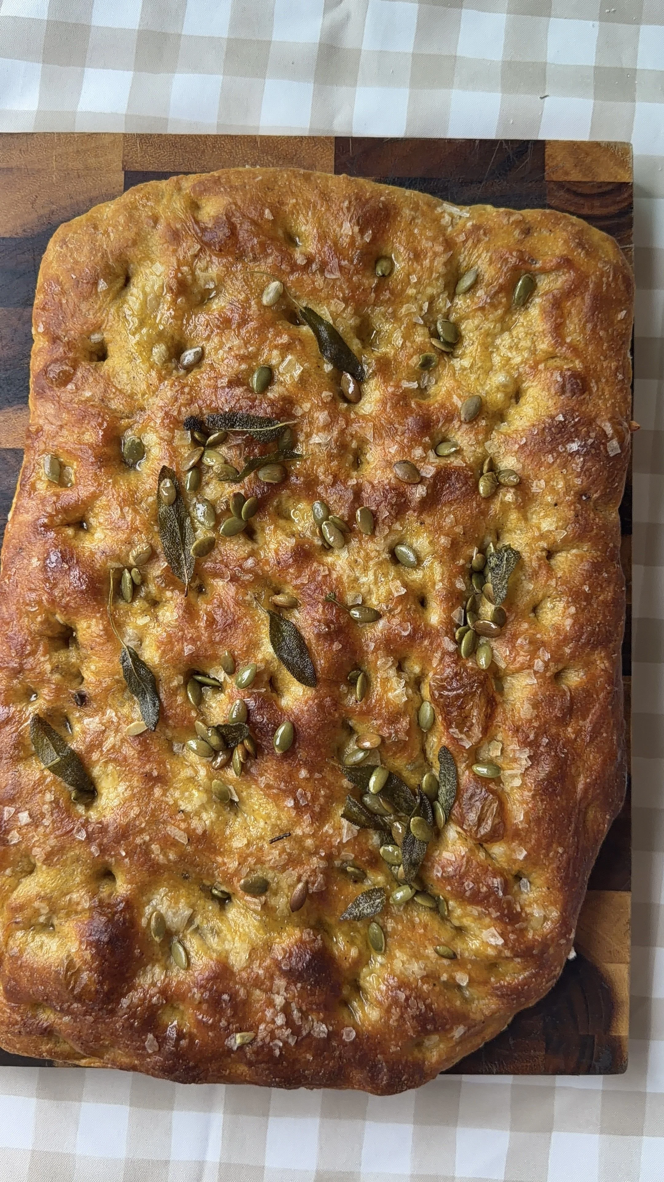 Savory Pumpkin Focaccia
