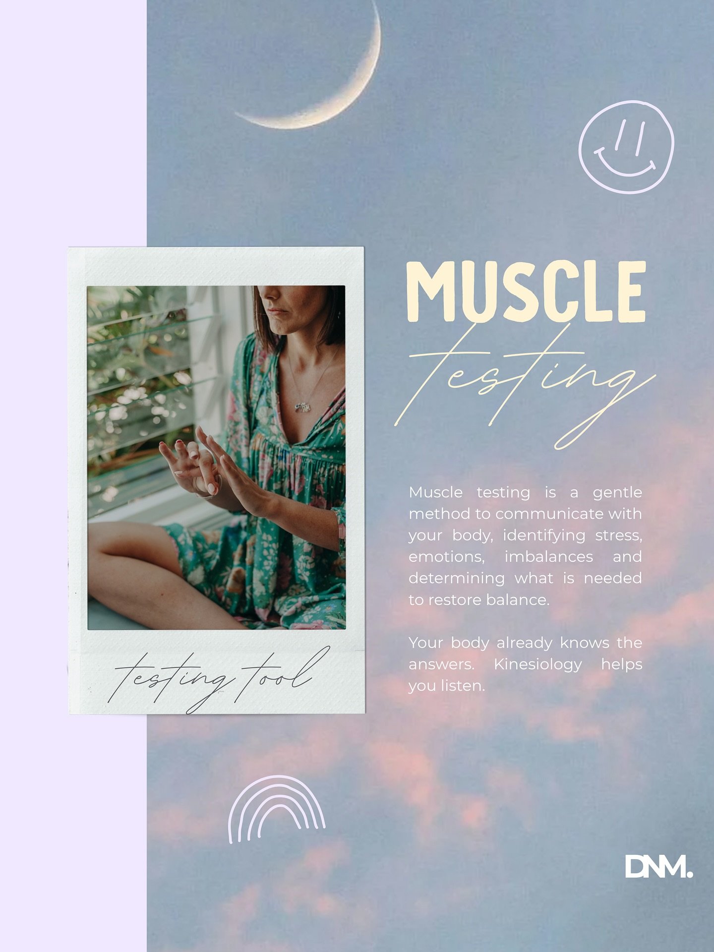 Your body never lies- it&rsquo;s always communicating, even when your mind can&rsquo;t.

Muscle testing is how I listen.

Within sessions, I use muscle testing to tune into your energy field and reveal where stress is held, which emotions are active,