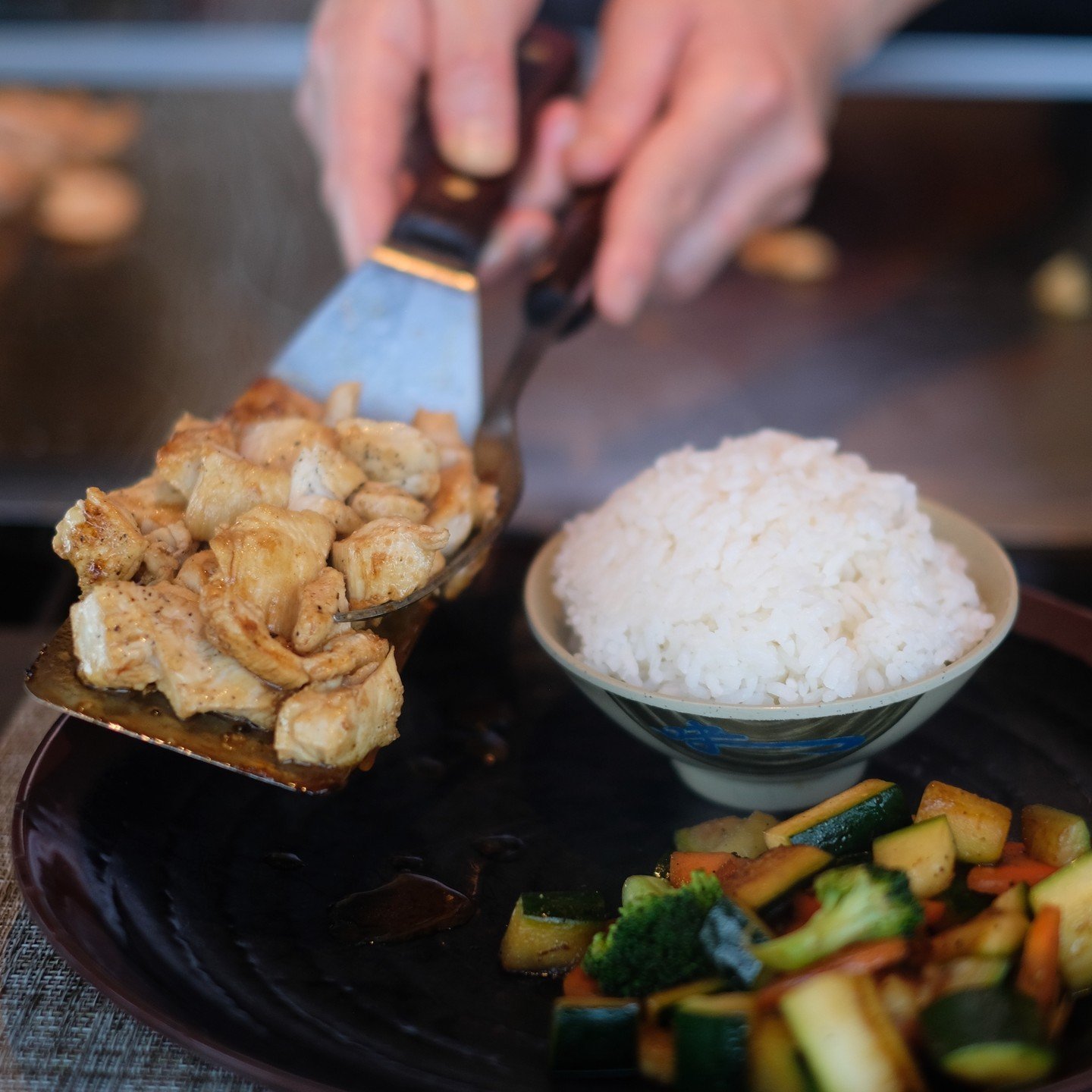 Elevate your dining experience with our exquisite hibachi entrees such as Jumbo Shrimp, Salmon, or Teriyaki Steak! Savor the flavors of Japan at Hana Japan Steak &amp; Seafood. 🍤🐟🥩