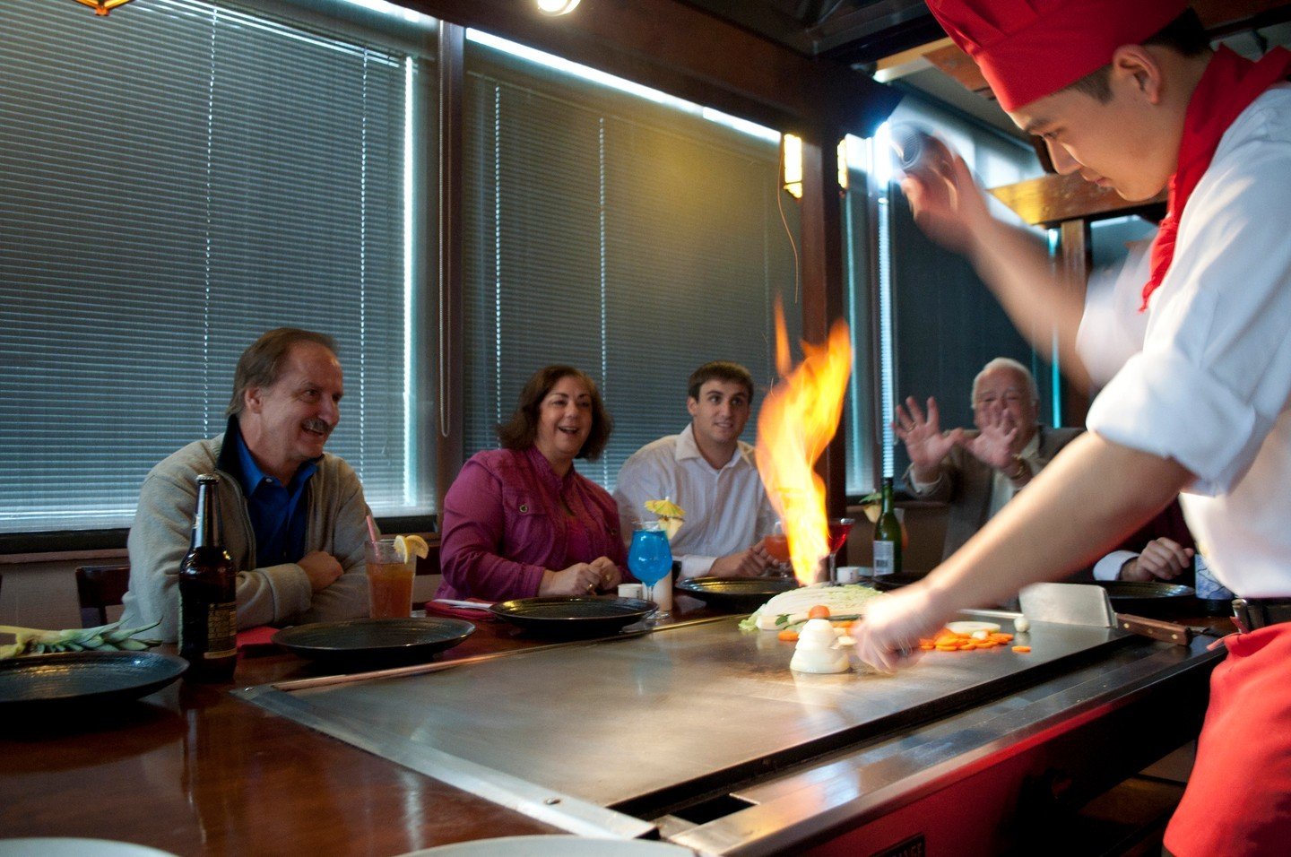 Fresh from the flame, our dishes are sizzling with flavor! 🔥 Experience the thrill of teppanyaki cuisine, hot off the grill, at Hana Japan.

Visit HanaJapan.com to view our menu.