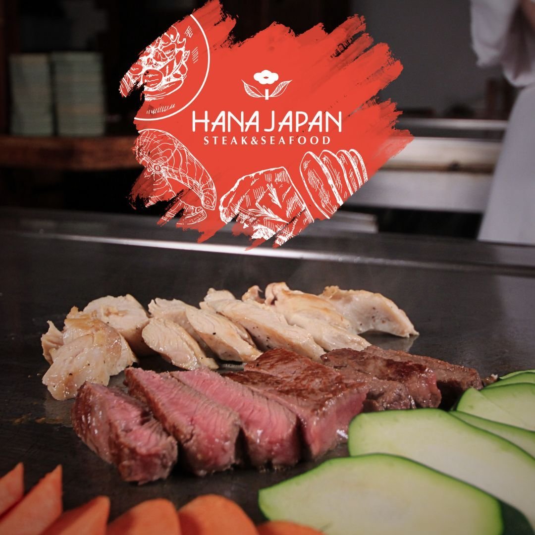 Not everything comes from the sea here at Hana Japan. From sizzling hibachi chicken to mouthwatering Dry Aged Ribeye beef steaks, our menu offers something for every palate. 

🥩🍗 Indulge in the rich flavors of our premium cuts and savory appetizers