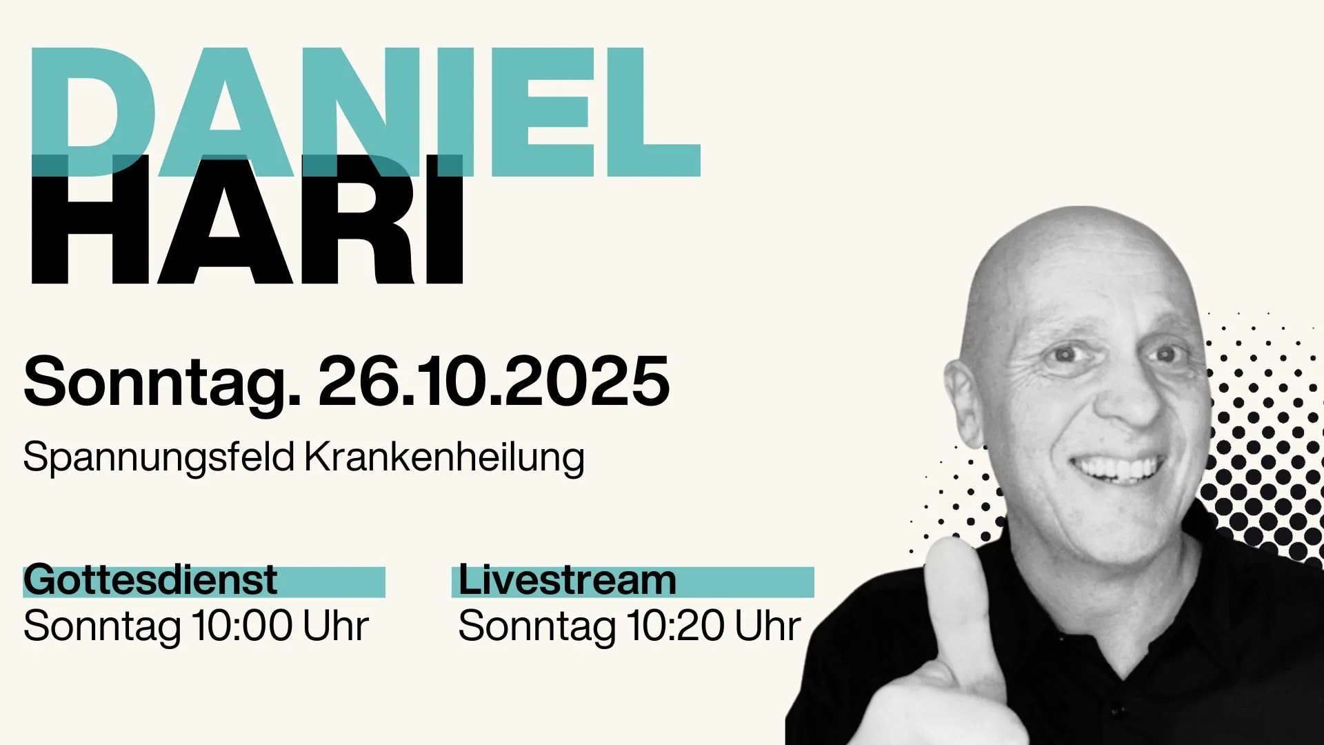 Heilungsgottesdienst mit Daniel Hari