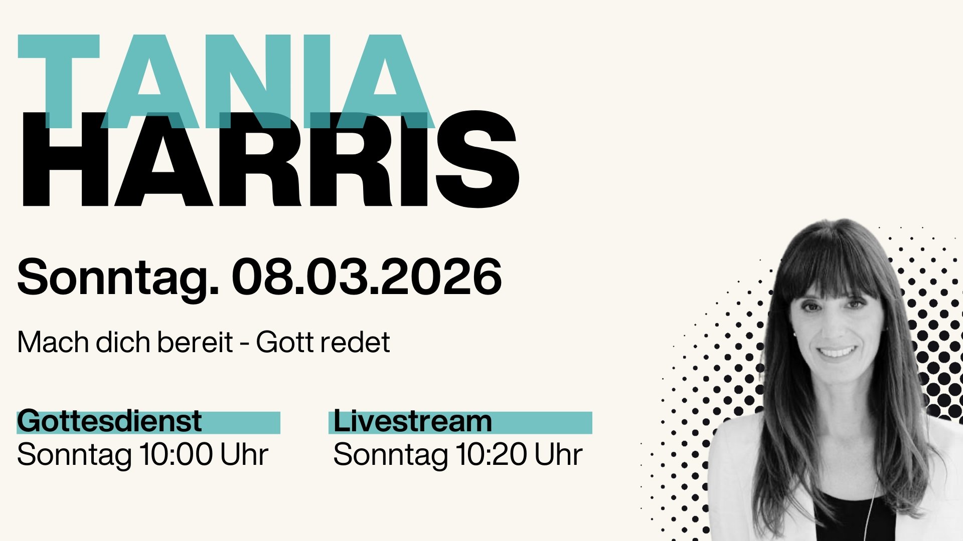 Gottesdienst mit Tania Harris