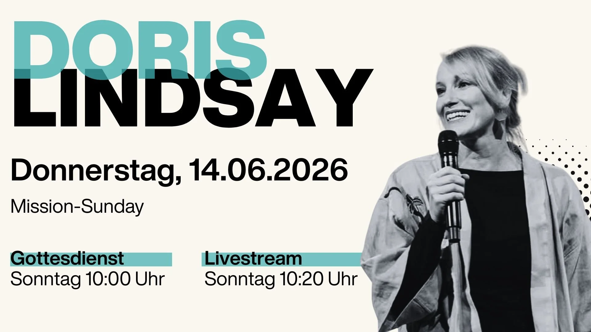 Missions-Gottesdienst mit Doris Lindsay