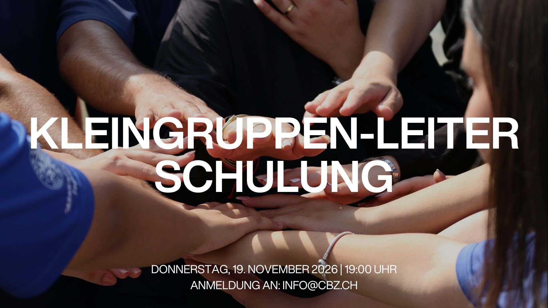 Kleingruppen-Leiter Schulung