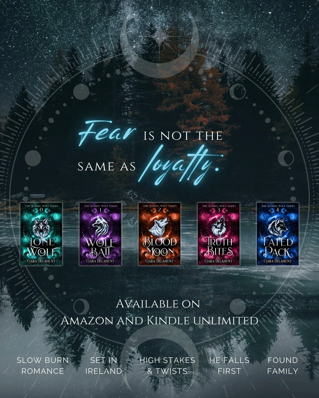 The Hybrid Wolf Series is a Dublin-based paranormal romance. The complete series is available on KU!

🐺 Slow burn romance
🌙 Found family
🐺 He falls first
🌙 Set in Ireland
🐺 Who hurt you?
🌙 Fated Mates

🌙🌙🌙

𝗙𝗶𝗻𝗱𝗶𝗻𝗴 𝗼𝘂𝘁 𝘁𝗵𝗮𝘁 𝘆?