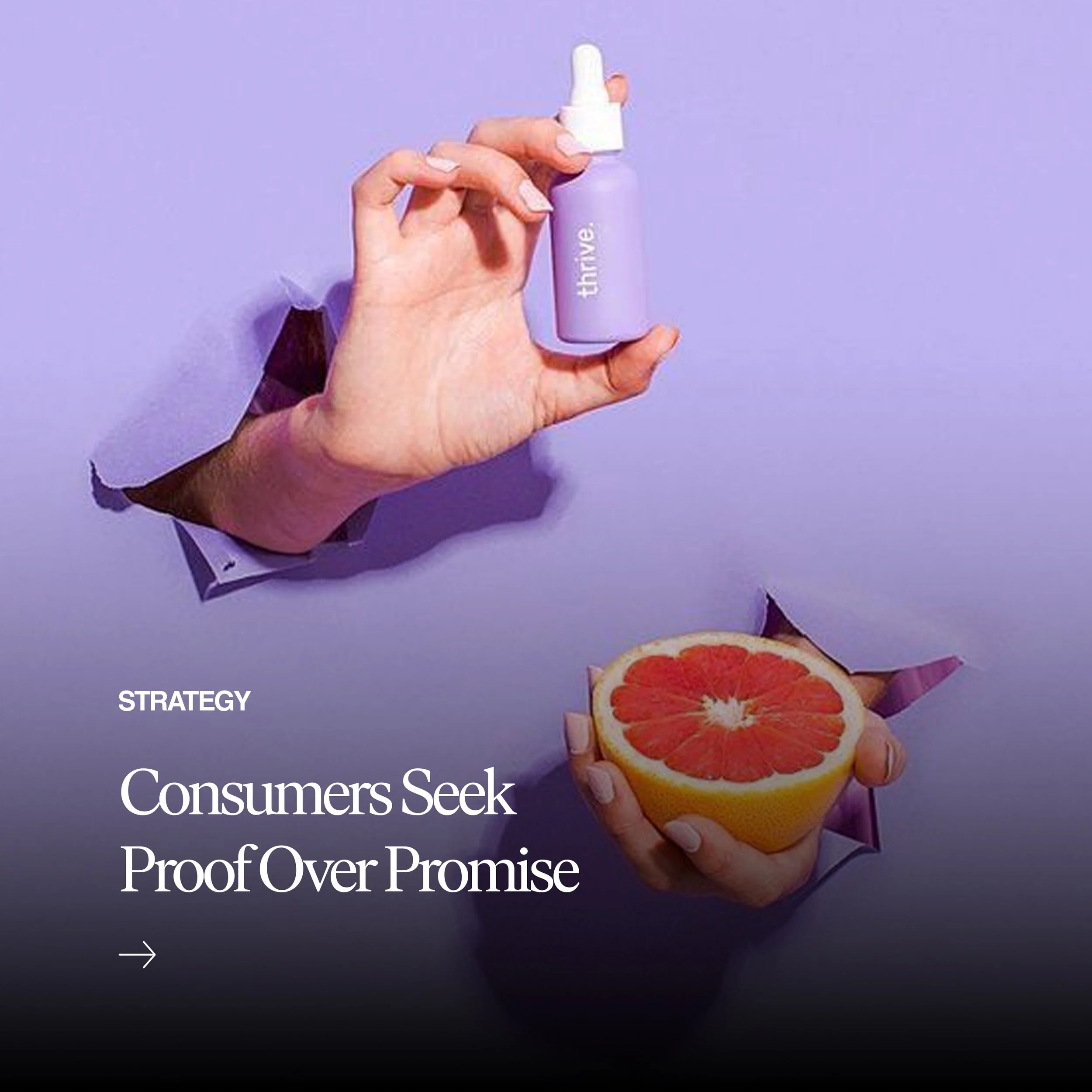 Consumers Seek Proof Over Promise