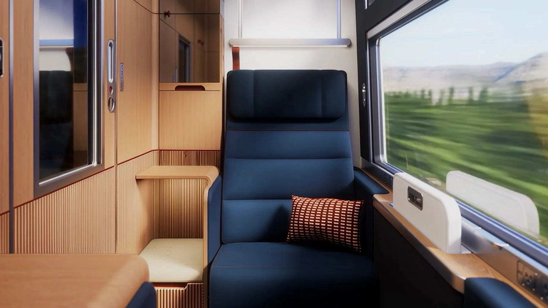 Sleeper cabin onboard Amtrak long distance fleet