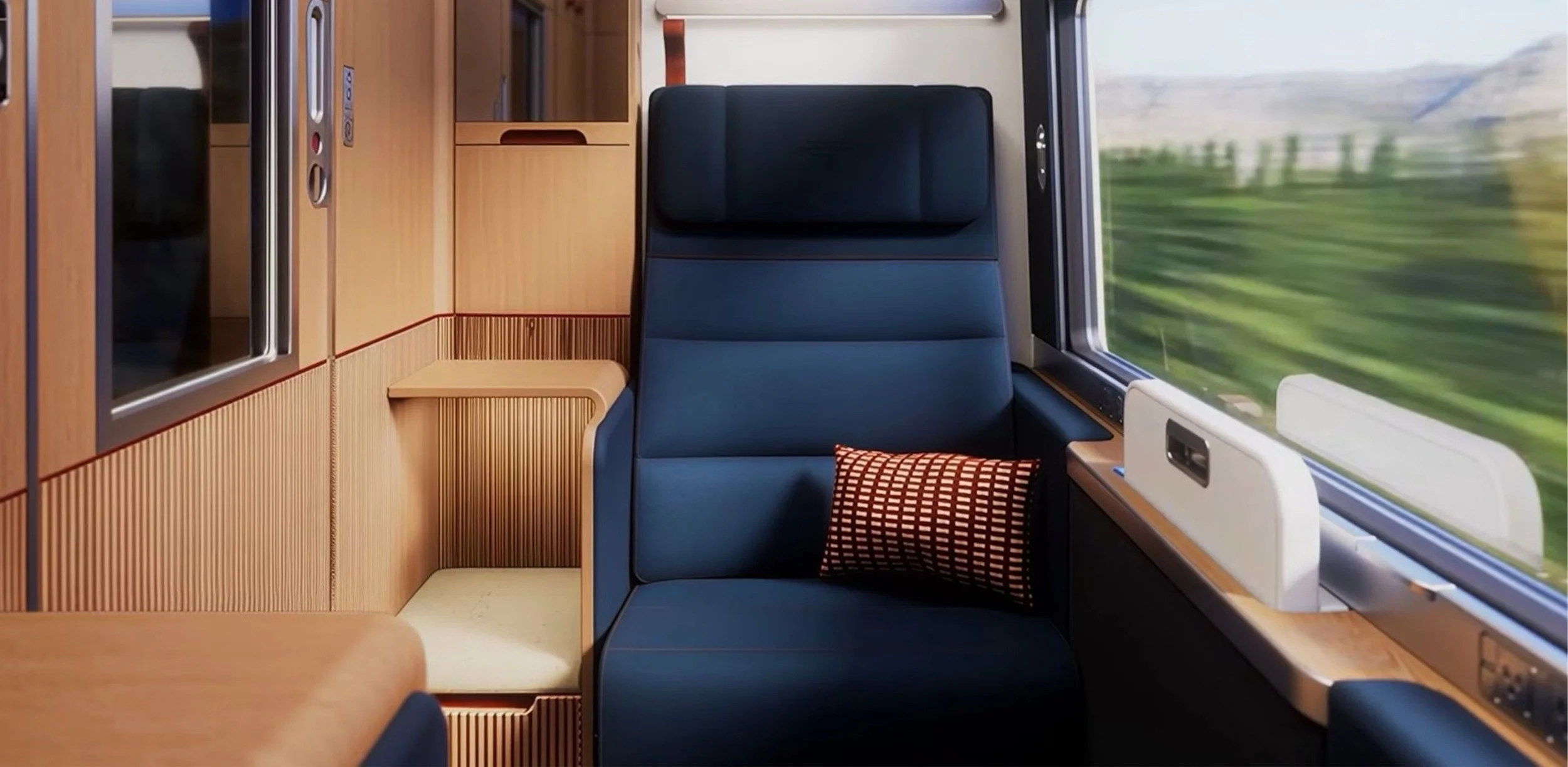 Oliver Winter partnered Seymourpowell and Amtrak to research, design, and develop the future strategy for Amtrak's long distance railways. Evolving the brands DNA, long term strategy and production ready products, services, experiences, and sysems