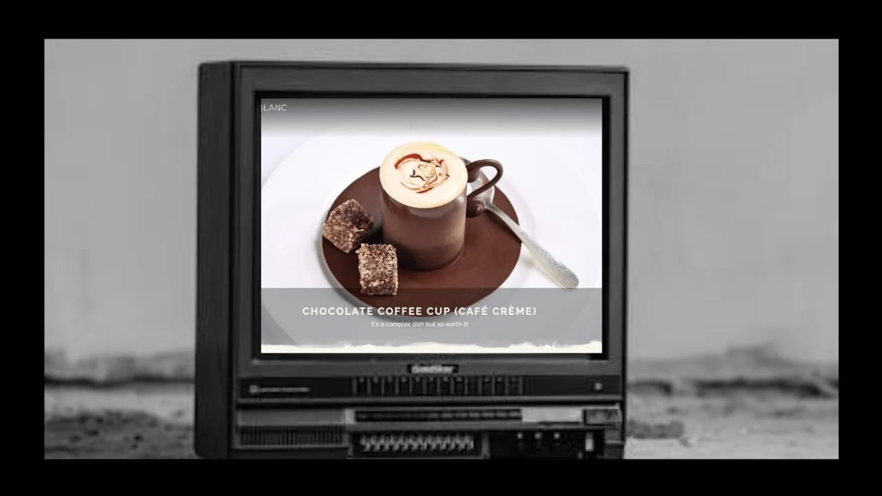 Michelin starred chef, Raymond Blanc's cafe creme dessert