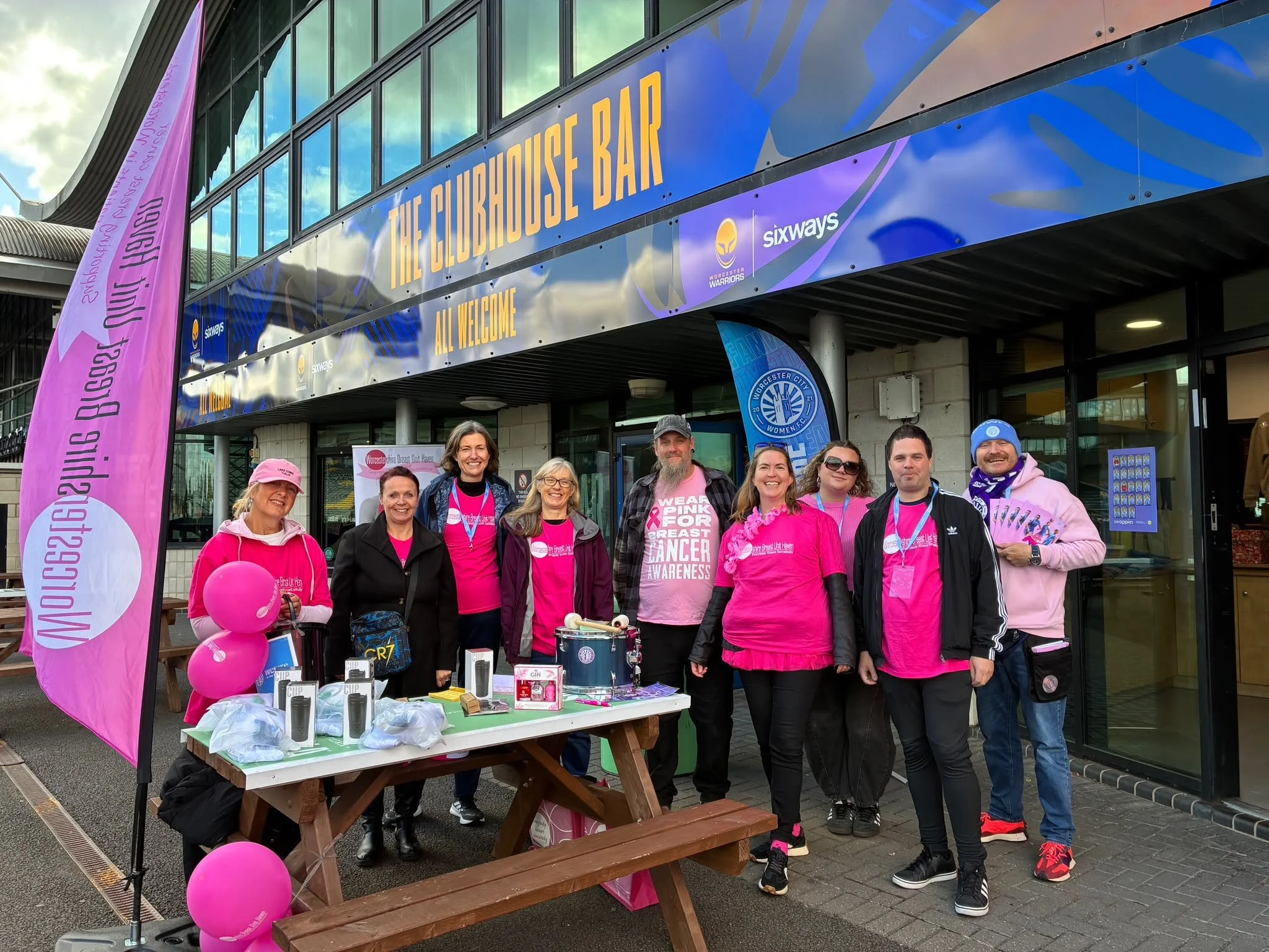 Worcester City Women FC and Worcester City Women In the Community raised £680 for Worcestershire Breast Unit Haven through a charity six-a-side tournament and a “Wear It Pink” match at Sixways.