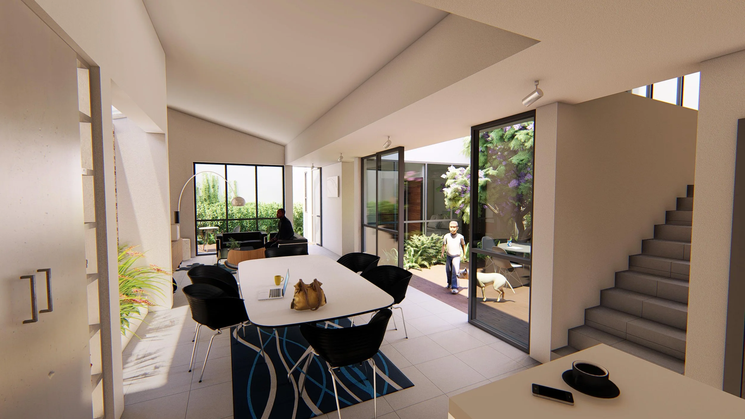 Interior view of Living Room and Courtyard - Render.jpg