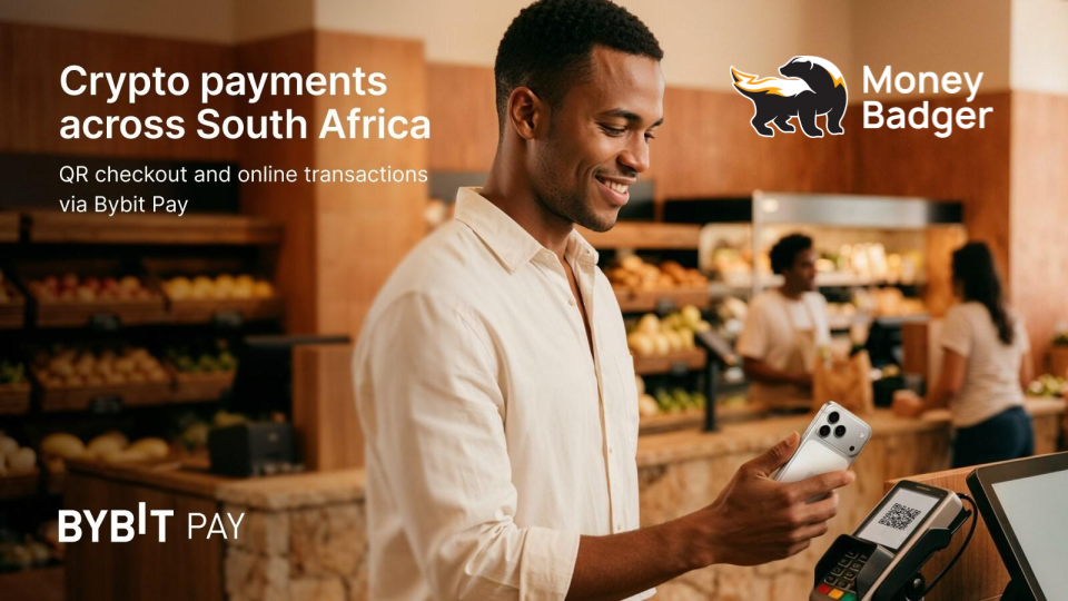 Bybit Pay Expands to South Africa With MoneyBadger, Enabling Nationwide Crypto QR Payments