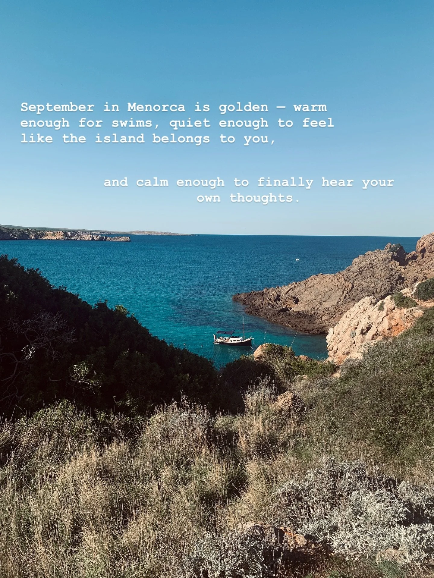 September in Menorca 🩵 

Menorca | Minorca | Menorca Travel Guide | Menorca Beaches | Holiday in Menorca | Menorca Guide