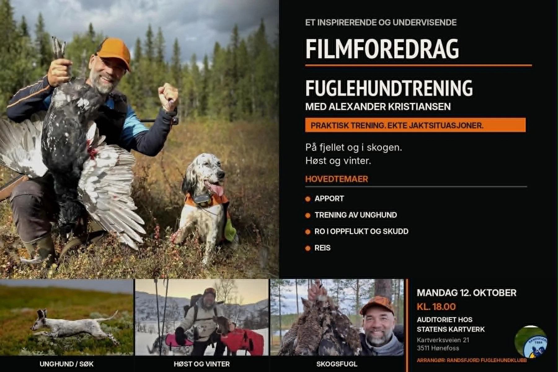 🍂Velkommen til høstmøte – Filmforedrag med Alexander Kristiansen