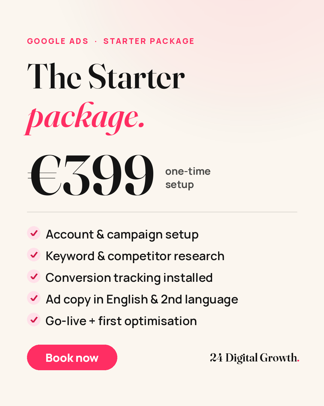 Google Ads Starter Package