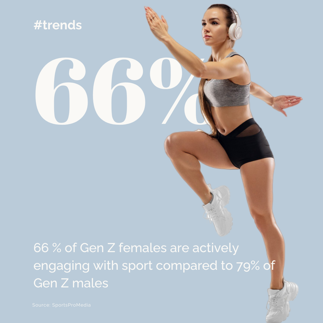 Female runner, wearing headphones