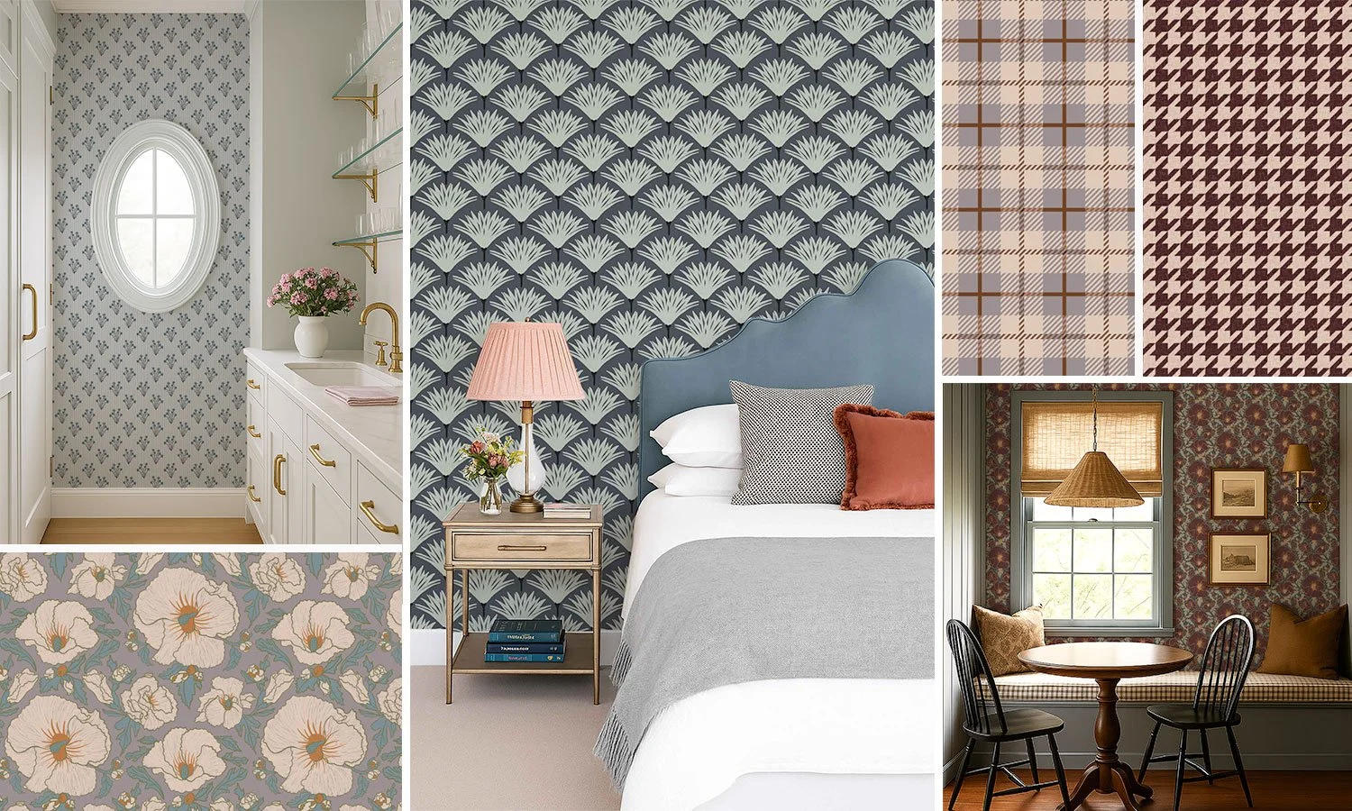 The Art of the Moody Floral &amp; Pattern Mixing in Modern Traditional Interiors