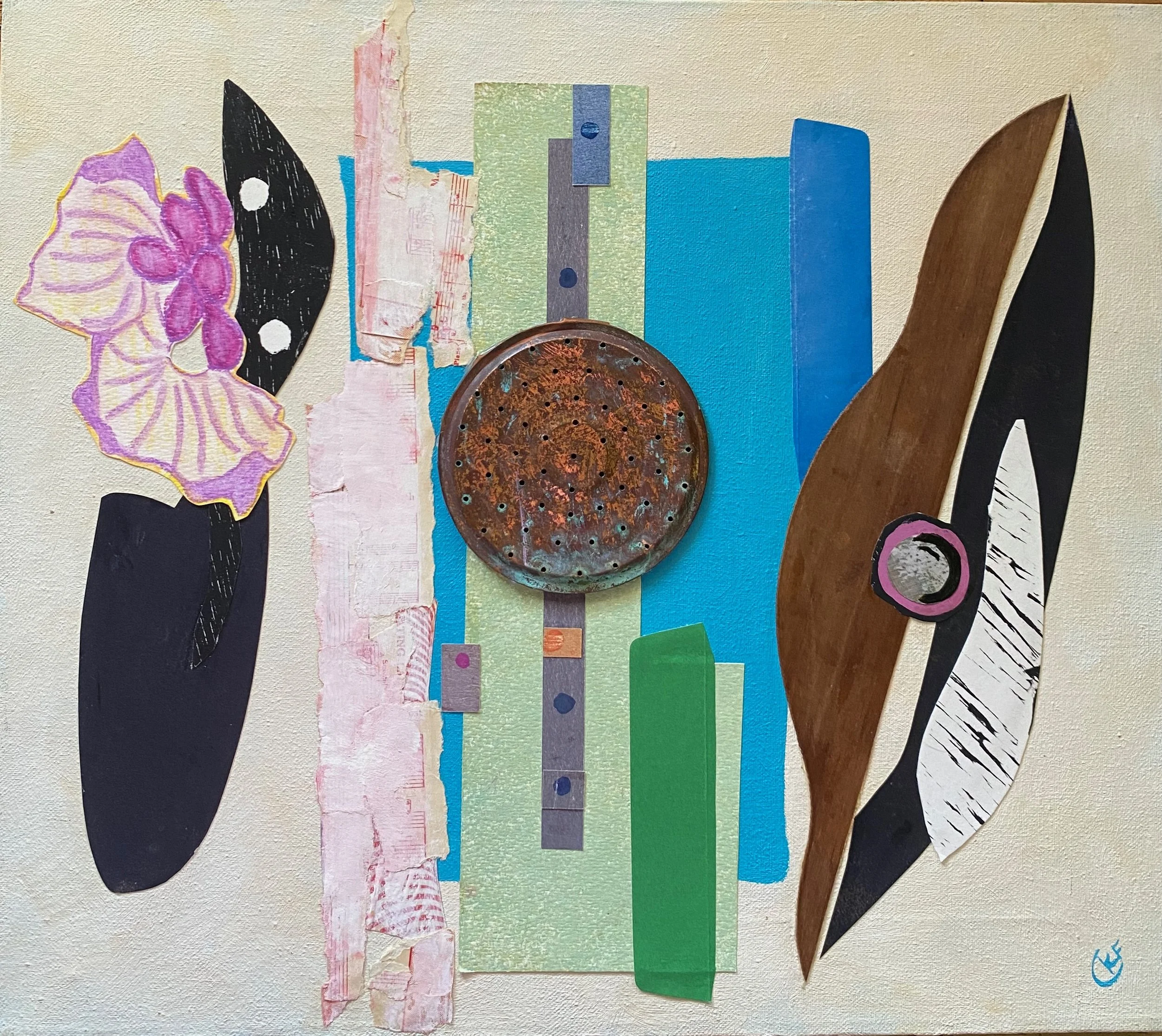mixed media art on canvas based on the musical tempo Adagio