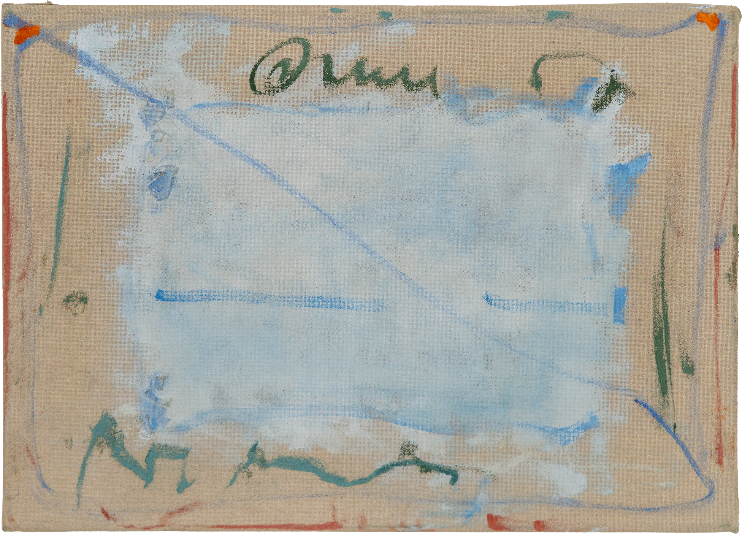 Quadro imbolsito bene | Tecnica mista su retro di tela rigirata e
intelaiata | 35 x 25 cm | 2025
