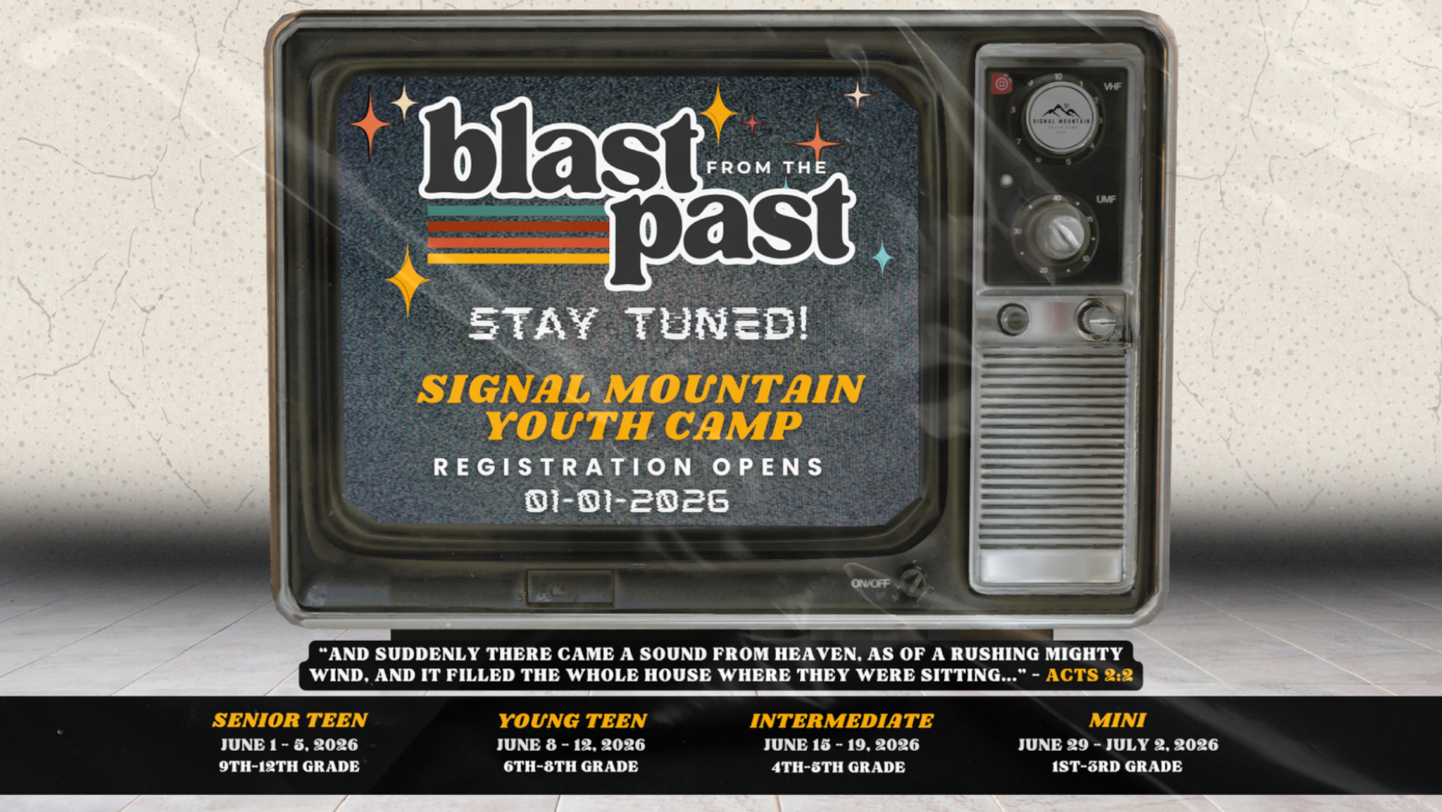 2026 Signal Mountain CoG Youth &amp; Children's Summer Camp Early Bird cutoff