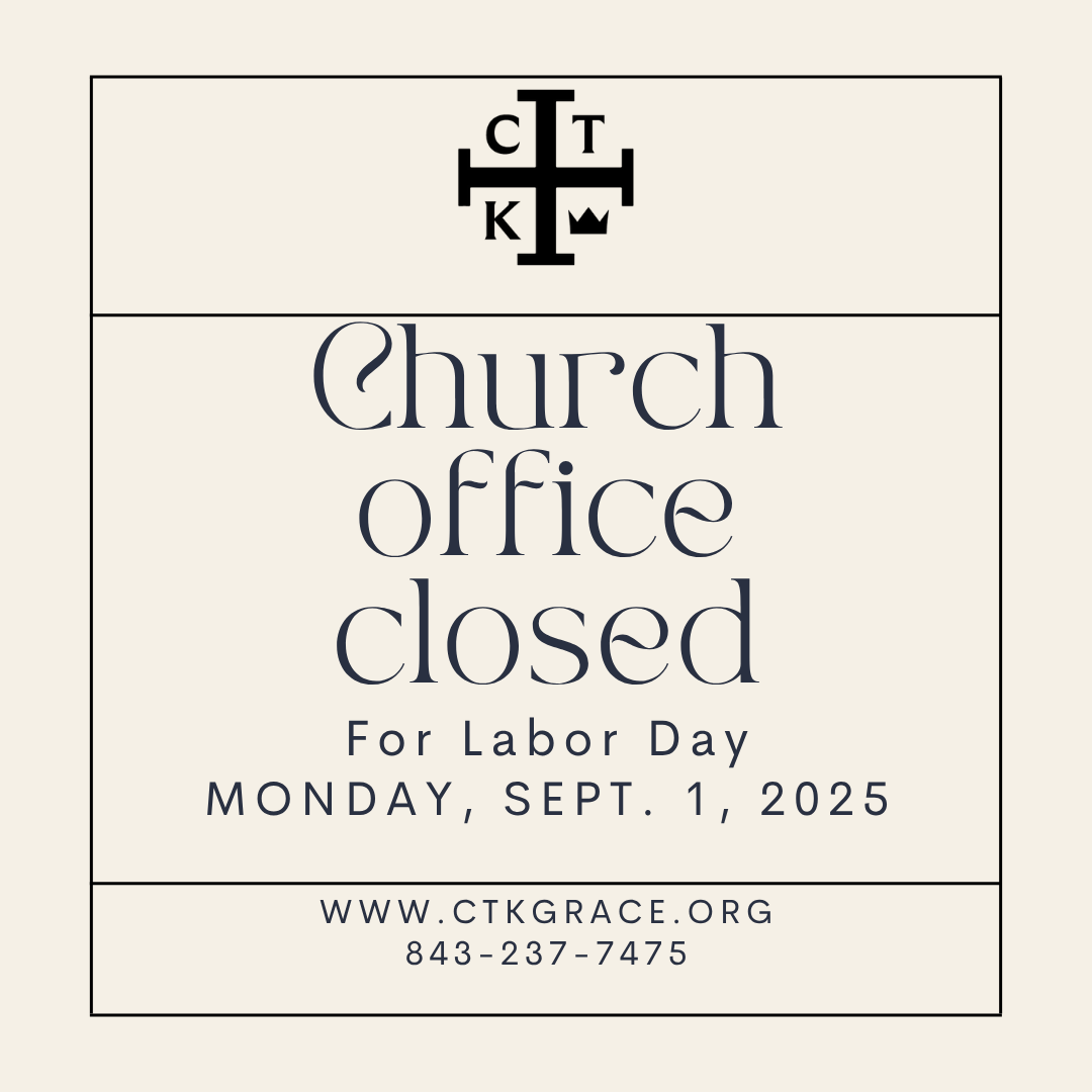Office Closed - Monday, September 1