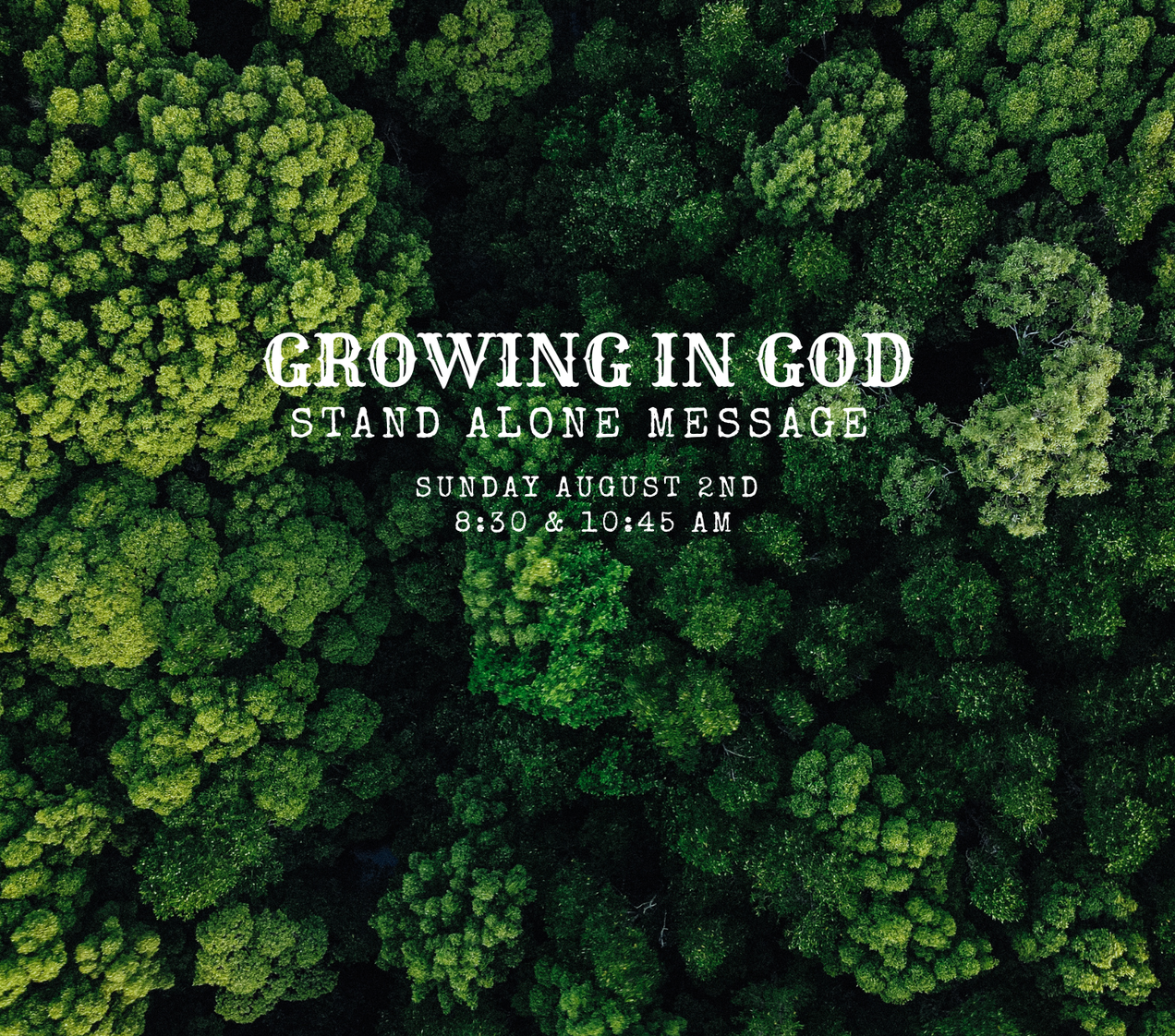 "Growing in God" Rev'd Roger Revell - August 2, 2026