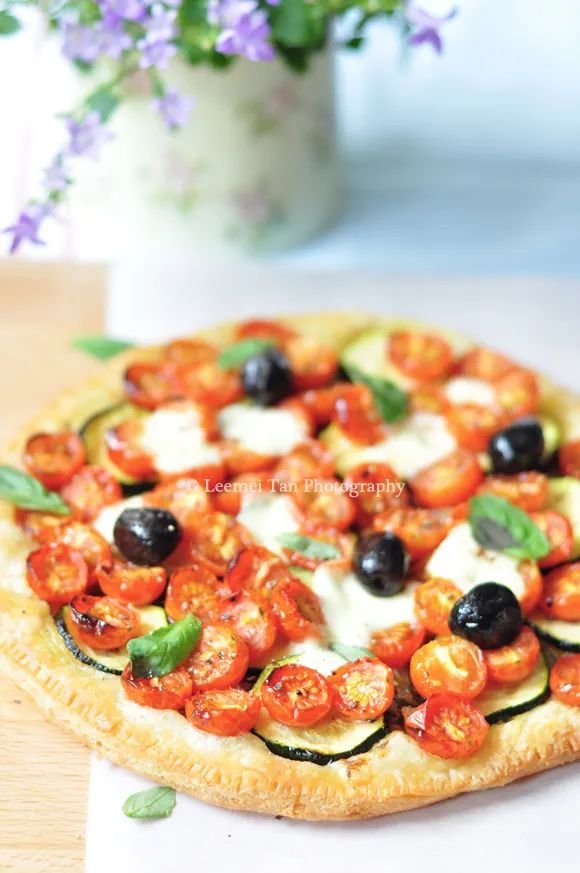Summer Recipe: Cherry Tomato & Zucchini Tart