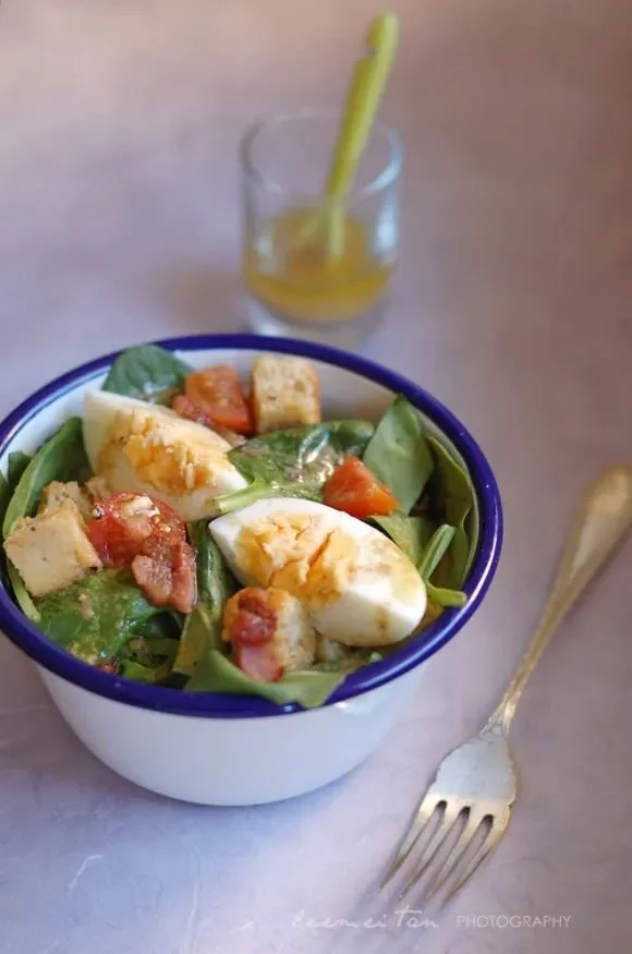 Spinach Salad Campagnarde-Style