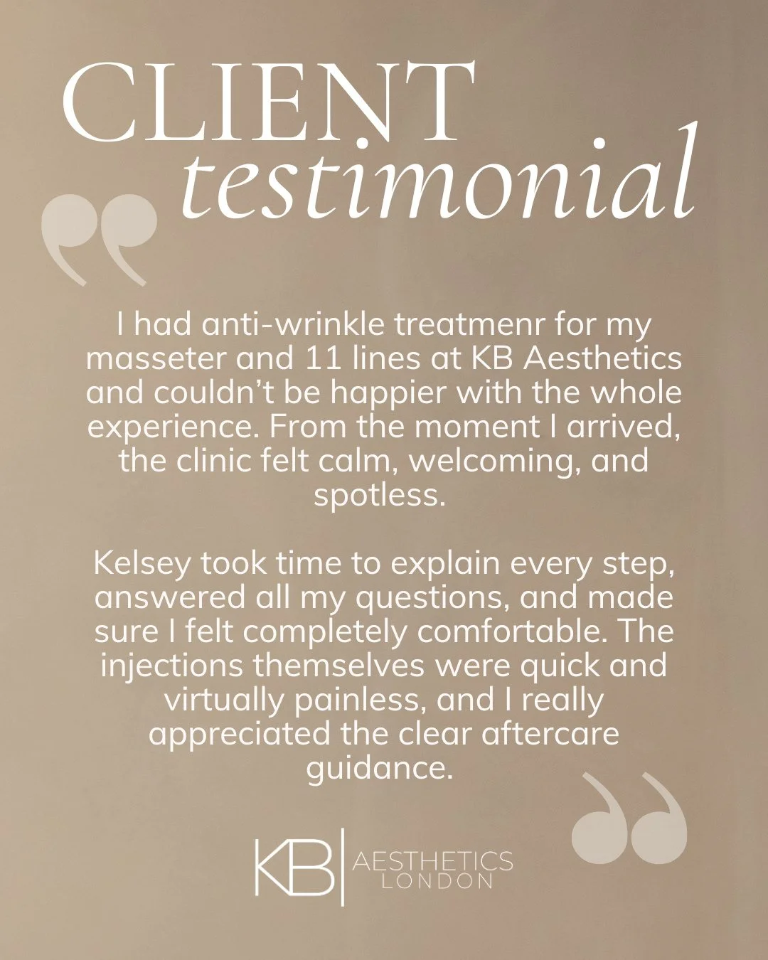 &quot;Kelsey took time to explain every step, answered all my questions, and made sure I felt completely comfortable. The injections themselves were quick and virtually painless, and I really appreciated the clear aftercare guidance.&quot; ✨⁠
⁠
Your 