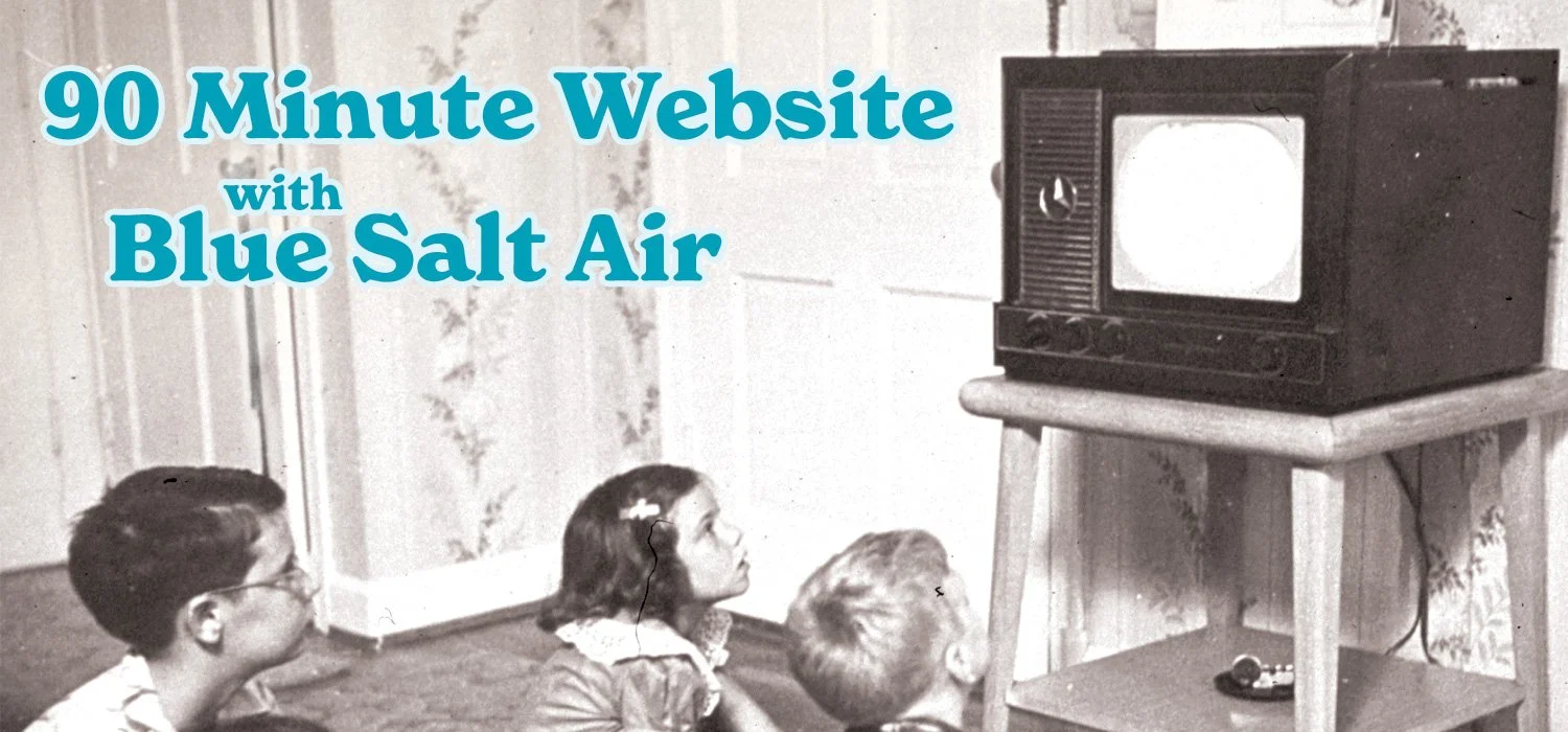 90 Minute Website with Blue Salt Air