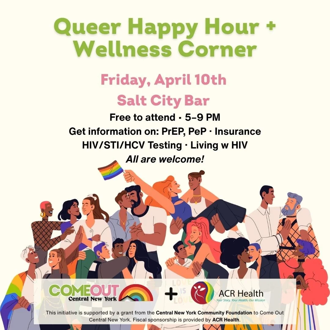 April ‘26 Queer Happy Hour + Wellness Corner