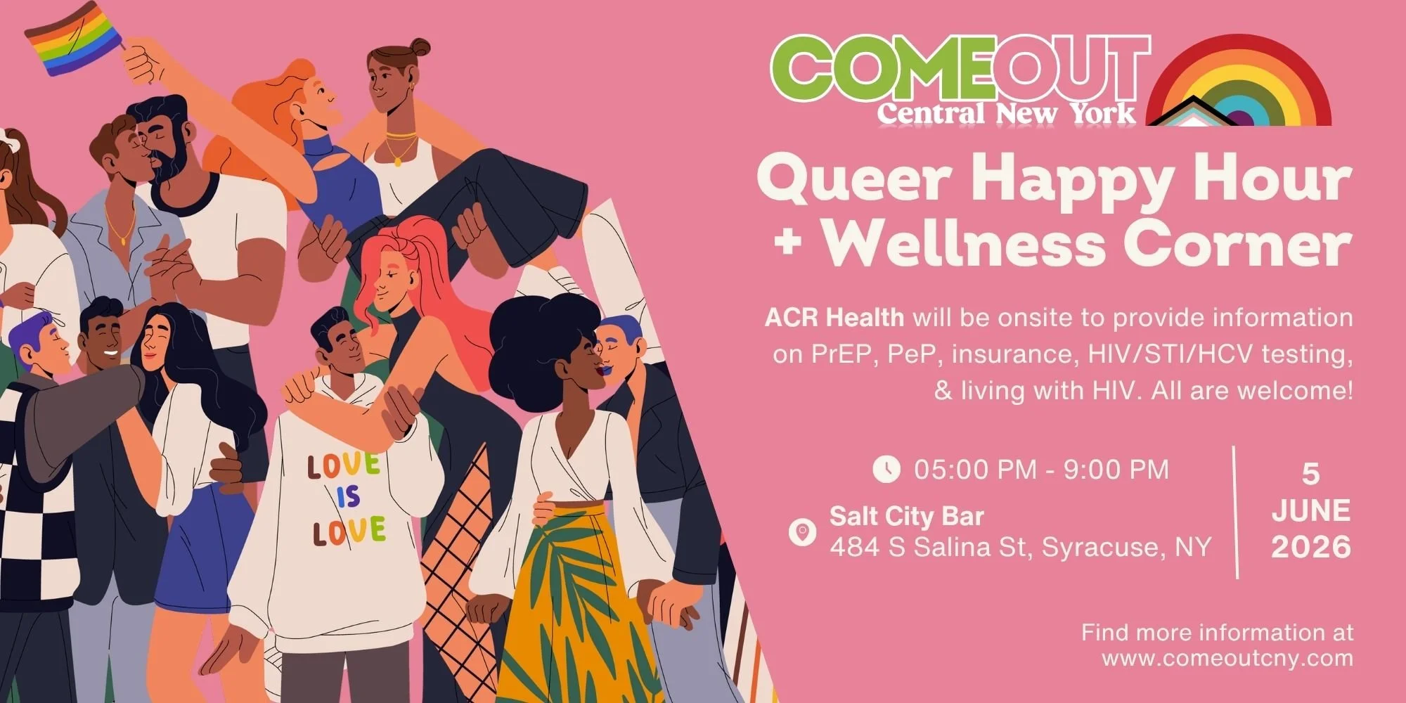 June ‘26 Queer Happy Hour + Wellness Corner