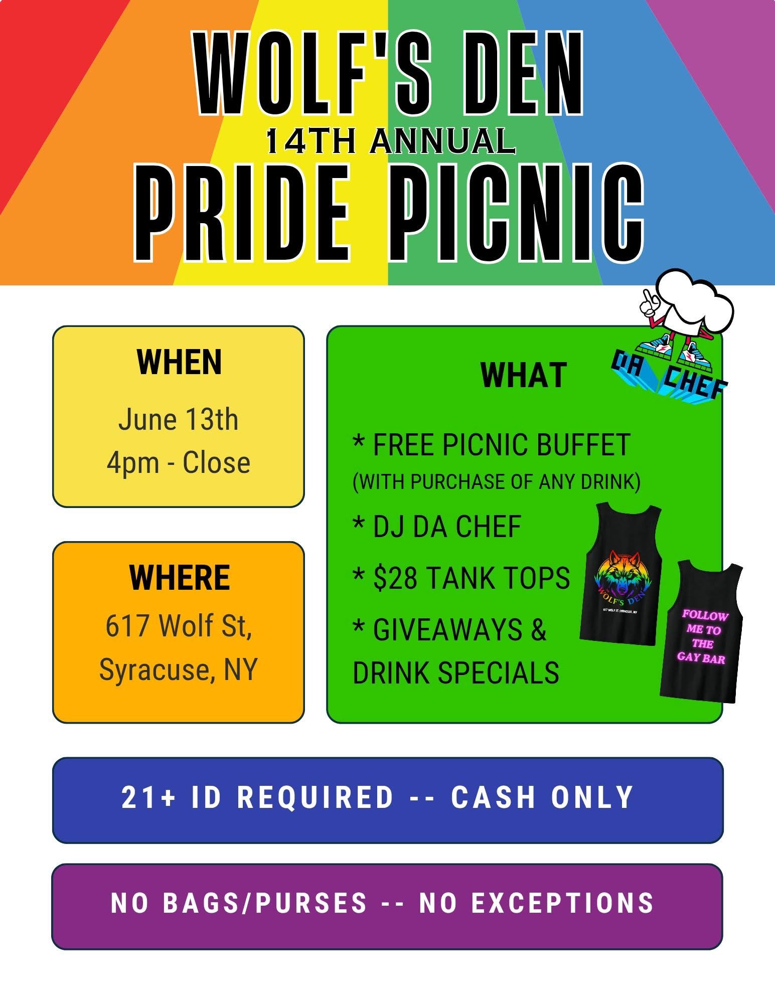 Pride Picnic @ Wolf's Den