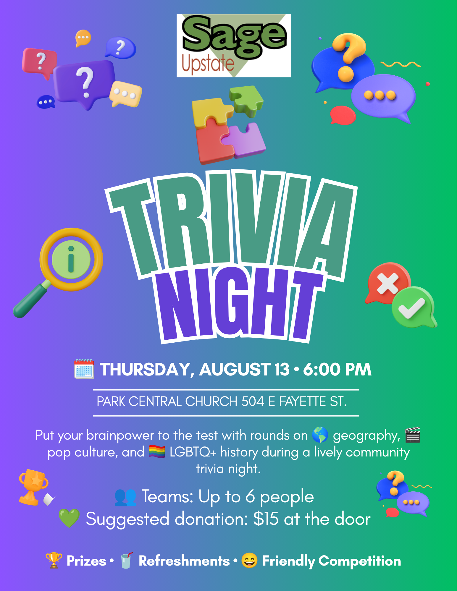 Sage Upstate Trivia Night