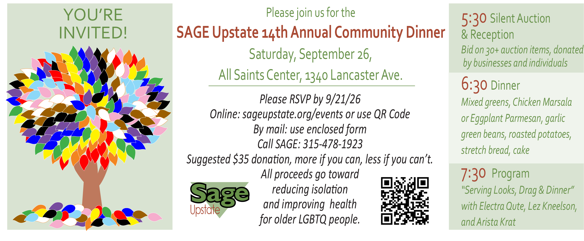 SAGE Upstate Community Dinner