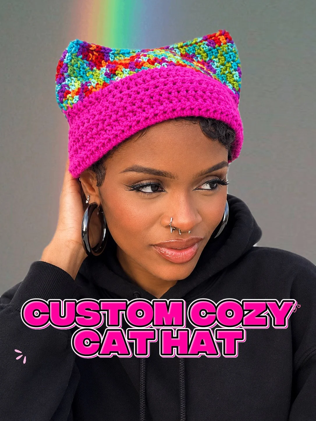 Custom “Cozy Cat Hat”