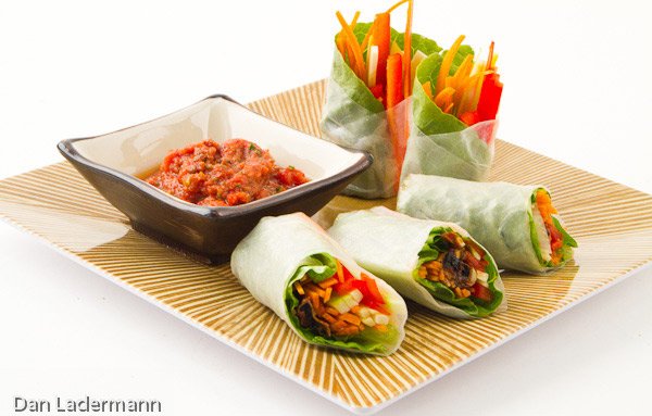 Raw Vegan Wraps and Rolls Rock!