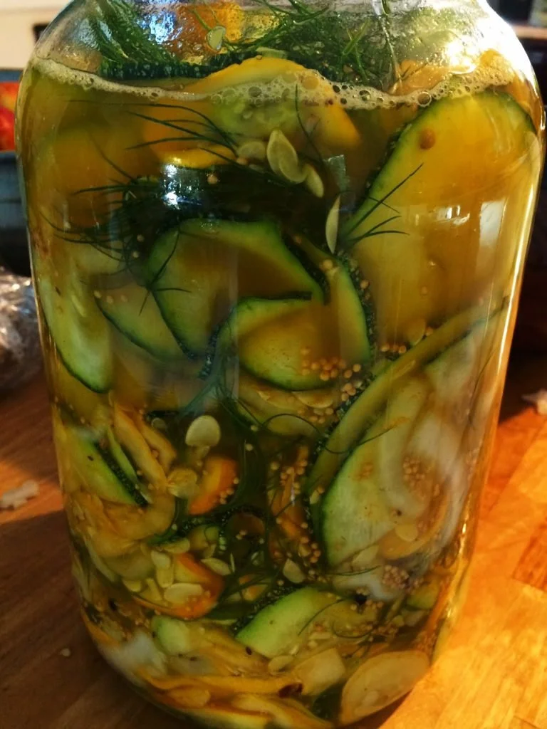 RECIPE: Fermented Summer Squash Pickles