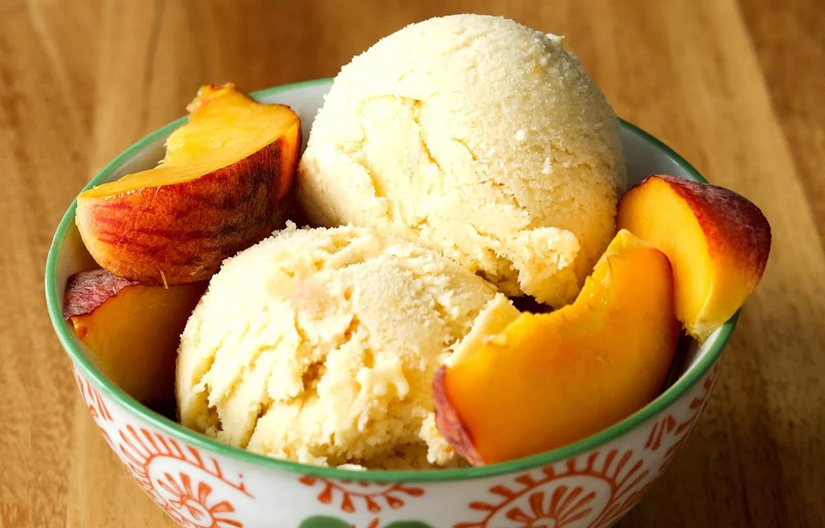 RECIPE: Non-Dairy Peach Ice Cream